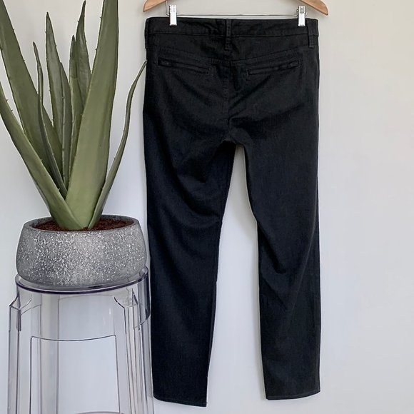 Gap sateen charcoal grey low rise pants with stretch - Picture 4 of 8